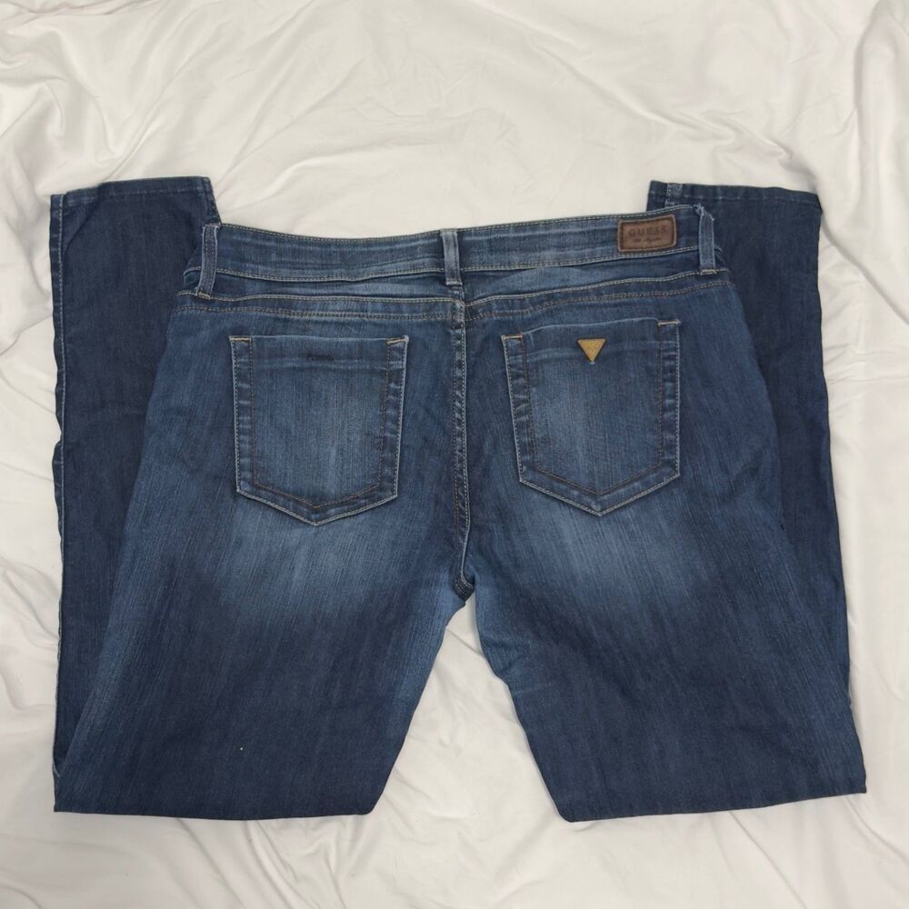 Y2K Dark Wash Guess Power Ultra Skinny Jeans